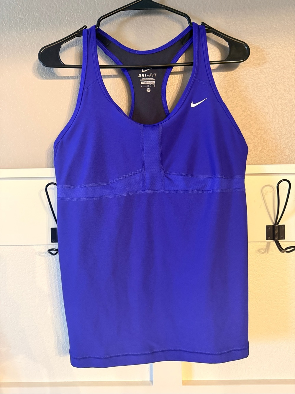 Nike Dri-FIT Racerback Tank Top Women’s Large Royal Blue Athletic Workout Top
